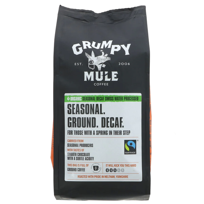 Grumpy Mule Decaffeinated Ground Coffee 6 x 227g