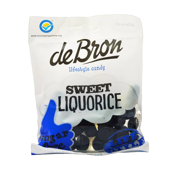 De Bron Sugarfree Sweet Licorice 12 x 100g