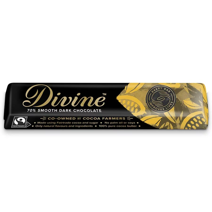 Divina 70% di barretto di cioccolato fondente 30 x 35G