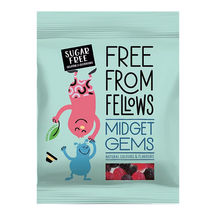 Free From Fellows Sugarfree Midget Gems 10 x 100g