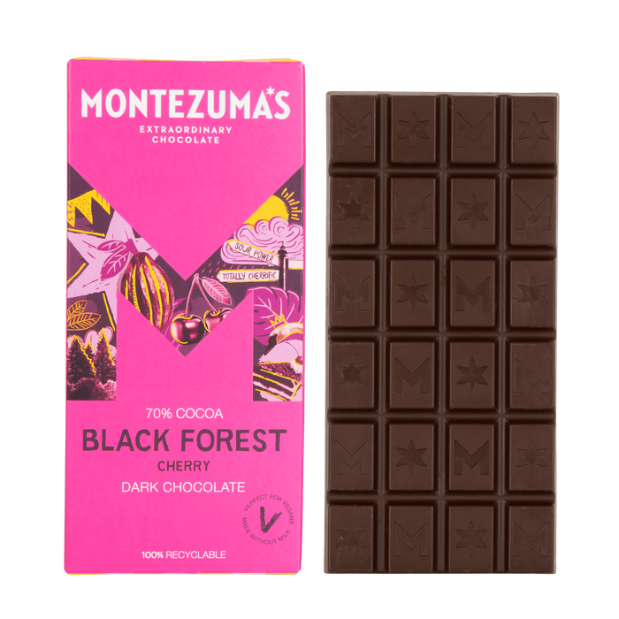 Montezuma's 70% Black Forest Dark Chocolate Bar 12 x 90G