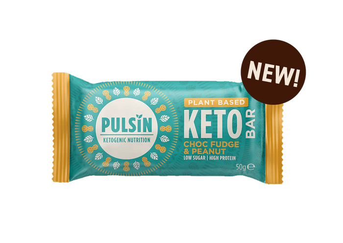 Pulsin Choc Fudge & Peanut Keto Bar 18 x 50g